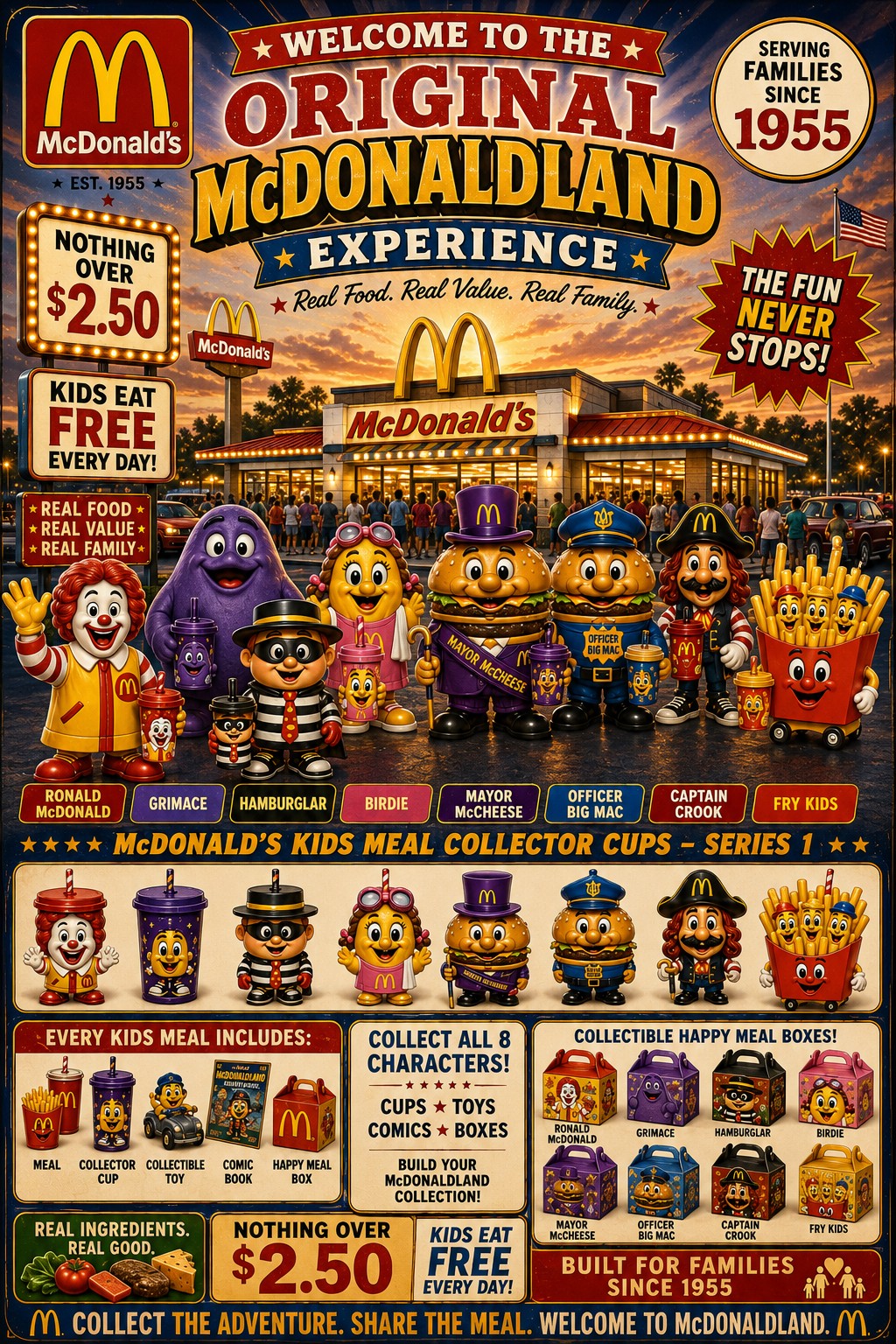 McDonaldland character billboard