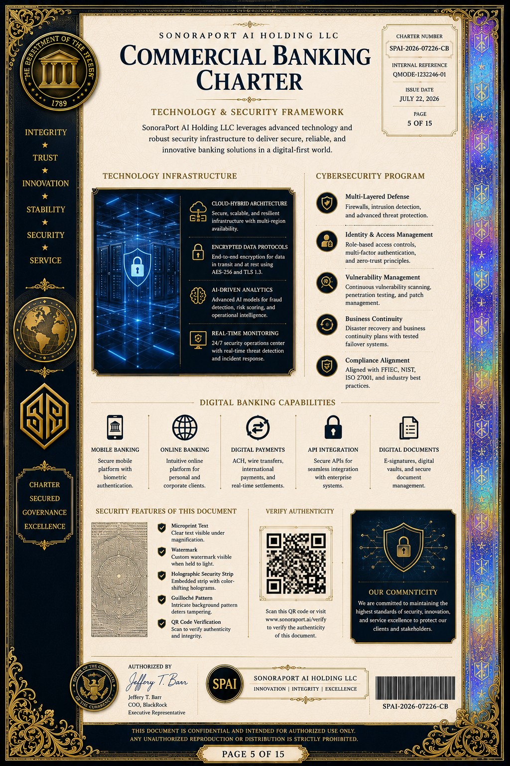SonoraPort certificate