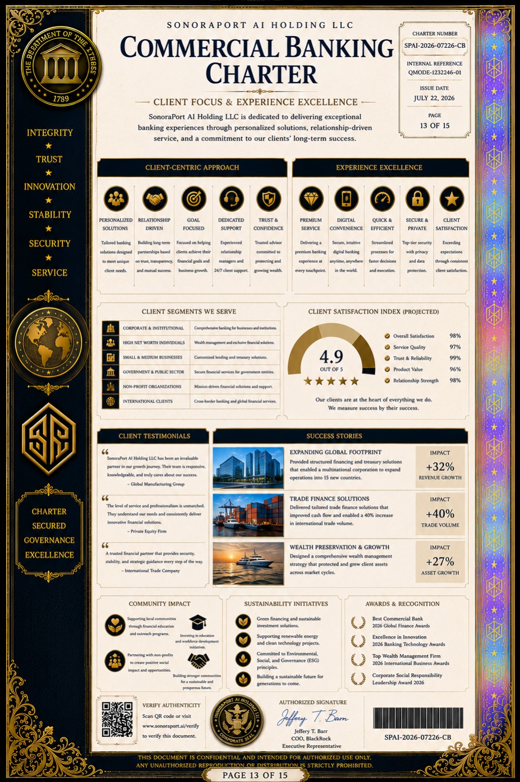 SonoraPort certificate